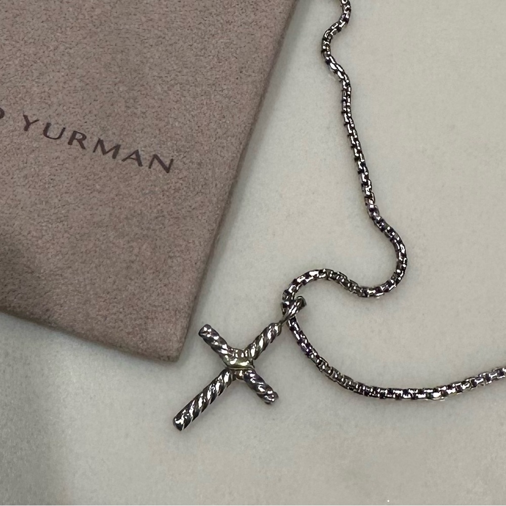 David Yurman Petite Cross Necklack